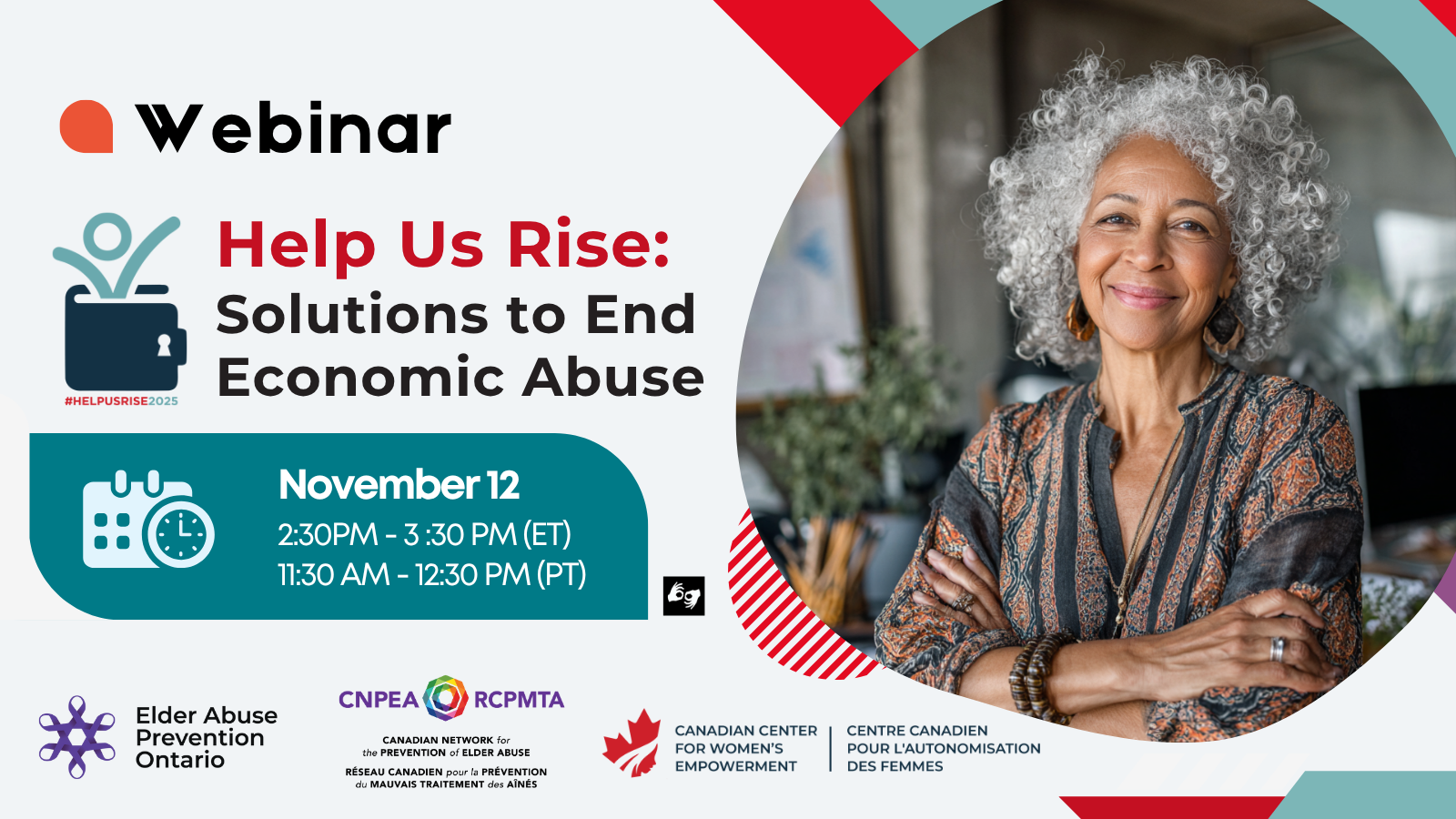 help us rise promocard