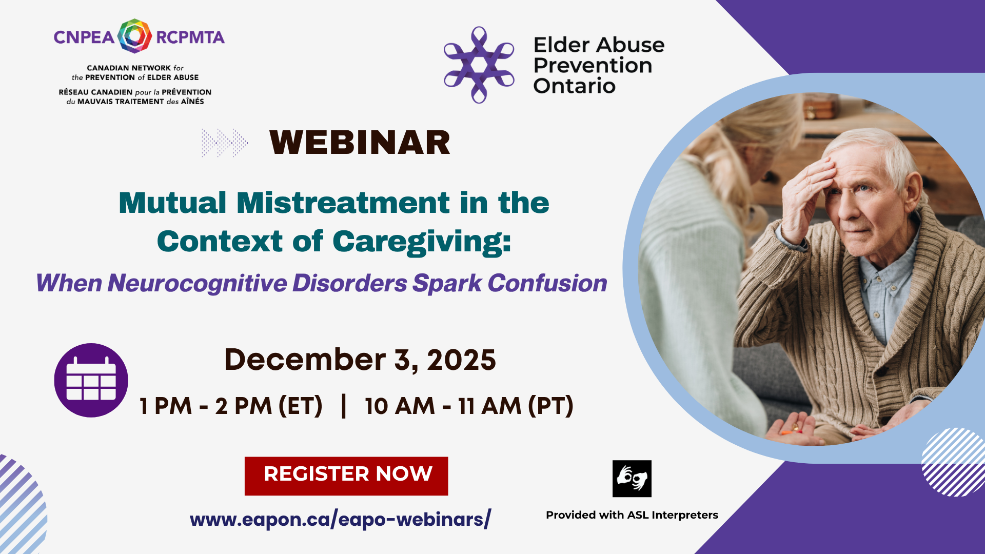mistreatment and caregiving webinar dec 3 